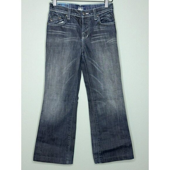 Rock & Republic Women's 10 Bernie Bootcut Dark Wash Distressed - Picture 1 of 14